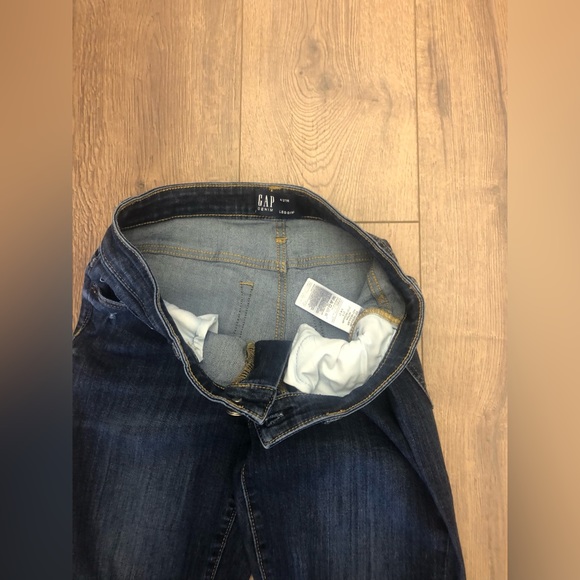 GAP DENIM LEGGINGS SKINNY DARK COLOUR DESTROIED JEANS - Picture 7 of 9